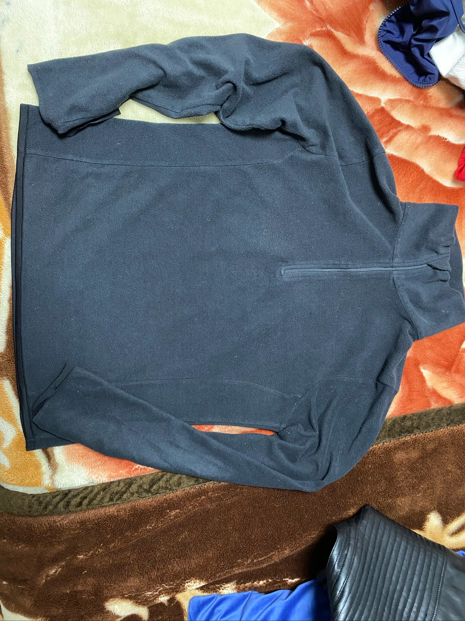 Forro Polar Negro Hombre - Talla S